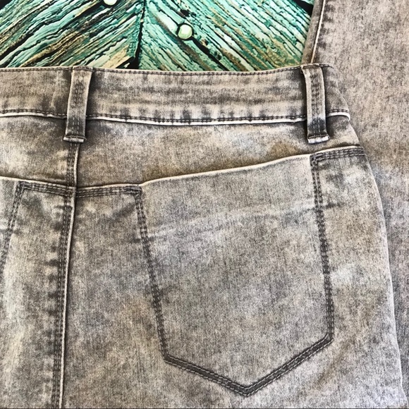 A7 GB Acid Wash Skinny Jeans Sz:7 - Picture 4 of 6